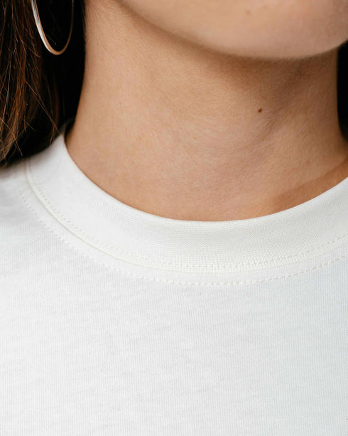 Logo T-Shirt - Cream White / Sunny Orange