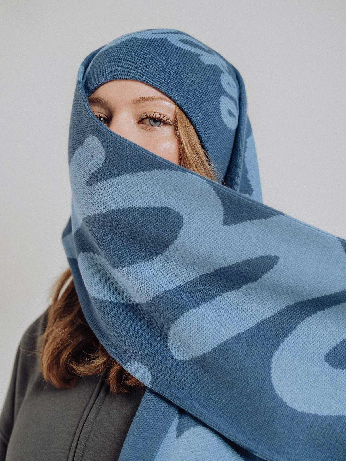 PG Wavy Scarf - Polar Blue