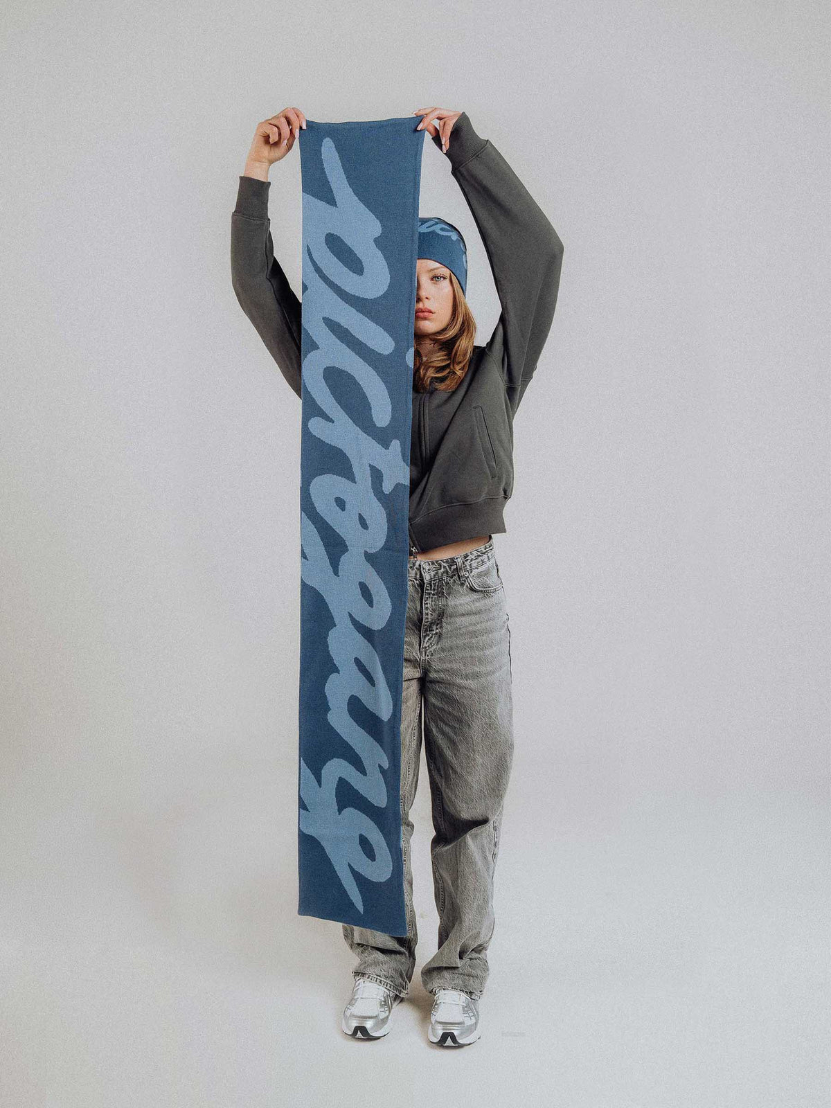 PG Wavy Scarf - Polar Blue