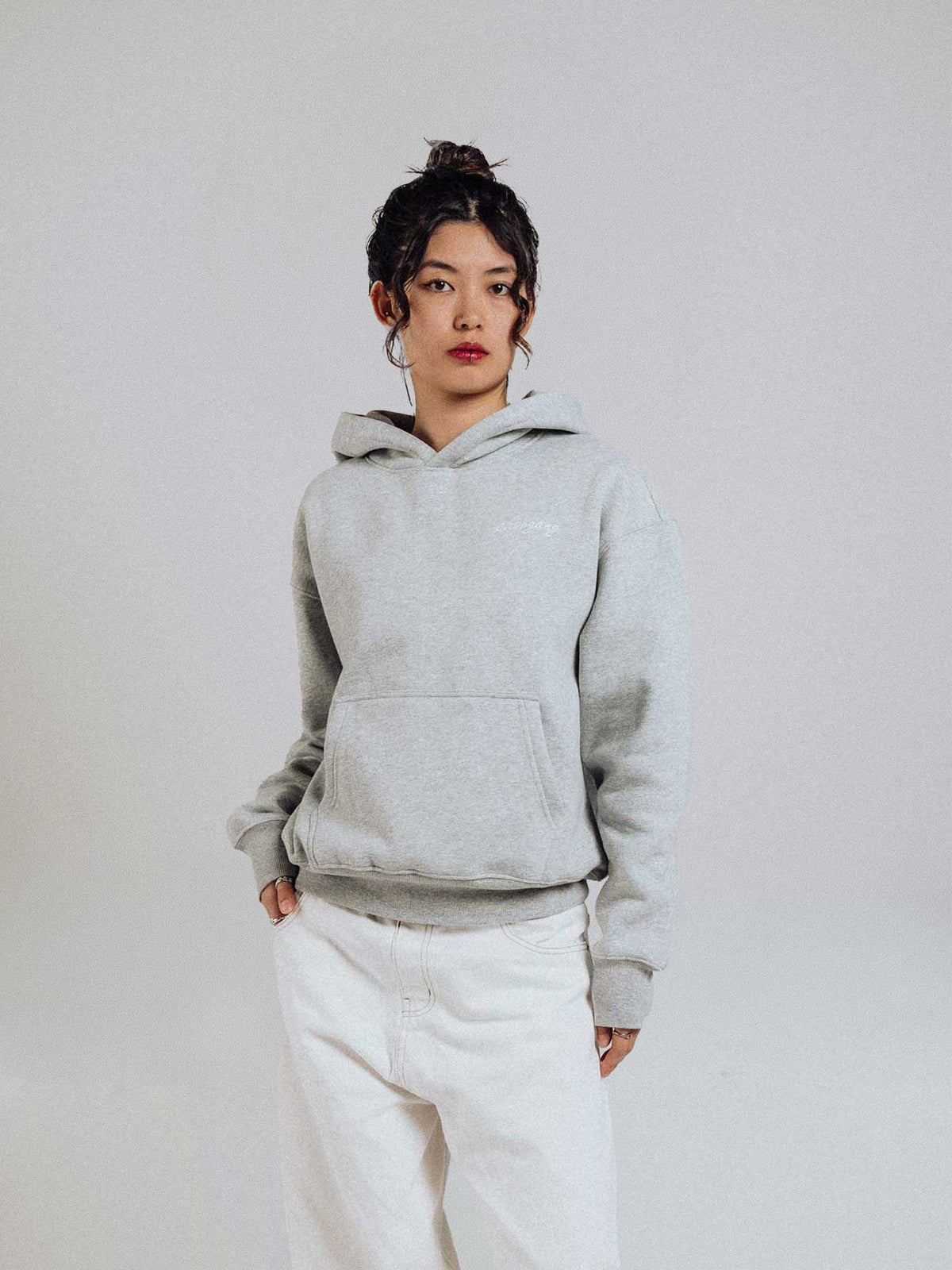PG Wavy Hoodie - Heather Grey